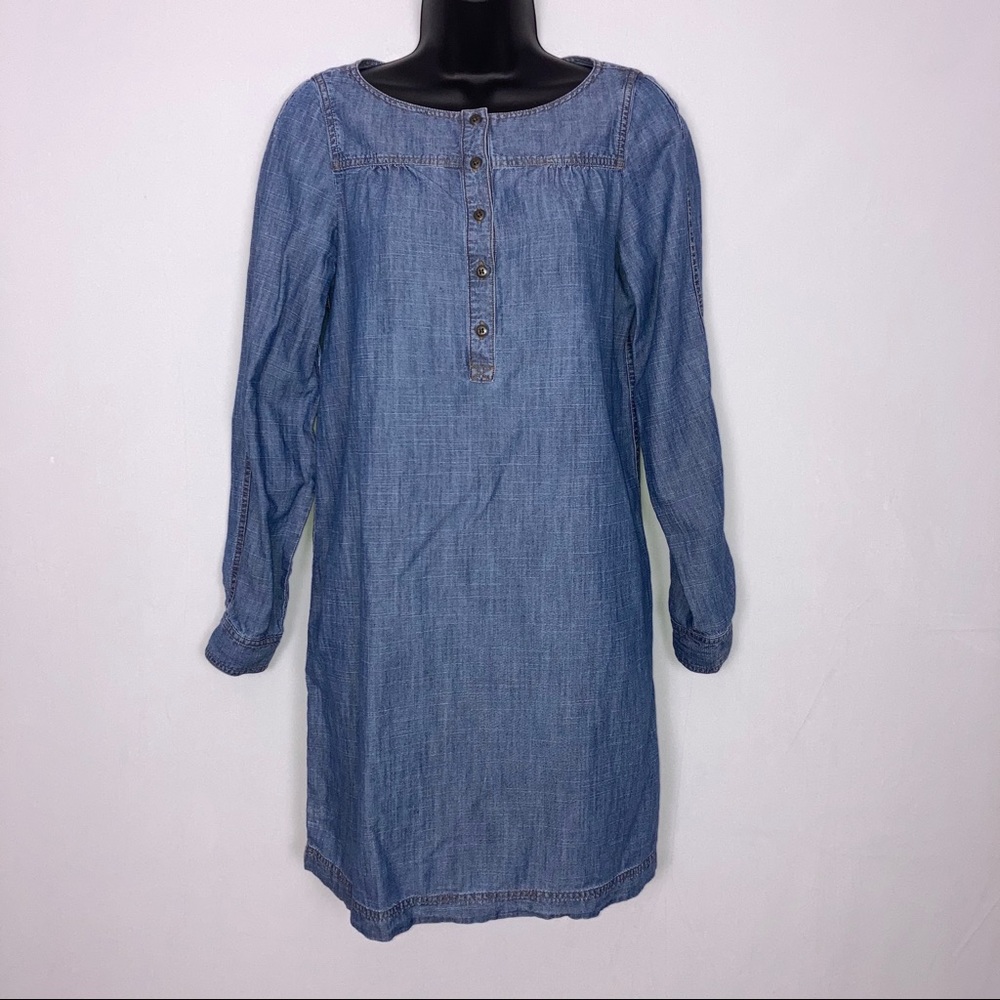 Fossil blue jean denim shift dress S